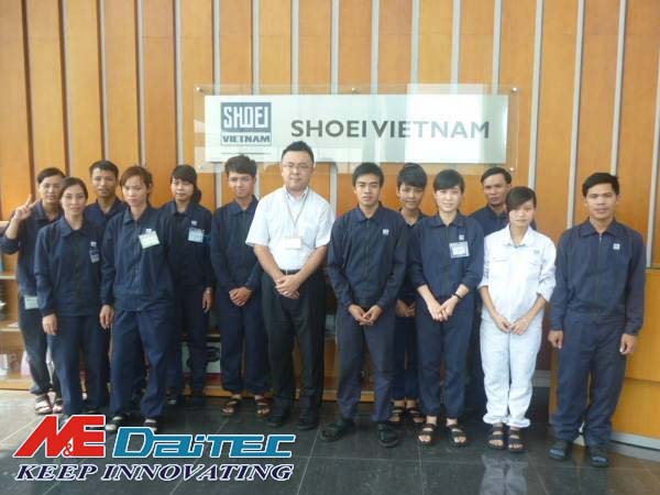 Thực hiện Công việc M&E Sửa chữa nhà máy cho Máy sản xuất. Công ty TNHH Shoei Việt Nam - Hưng Yên